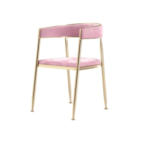 Nordic 1/5 Pieces Dining Set Rectangle Stone Dining Table for Dining Room 1 Pink Chair Clearhalo 'Dining Room Sets' 'Dining Tables & Seating' 'dining_room_set' 'furn' 'furn_dining_room_set' 'Furniture' 'Kitchen & Dining Furniture' 5256160