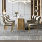 Nordic Glam Gesinterde Steen Eettafel Ovale Tafelset 1/4/5/6/7 Stuks Eetkamerset Voor Thuis