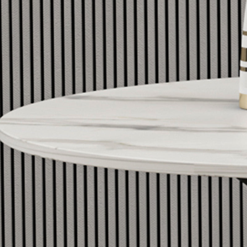 Mesa de comedor de estilo moderno Mesa de piedra sinterizada redonda para el comedor