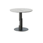Modern Style Dining Table Sintered Stone Round Table with Metal Base