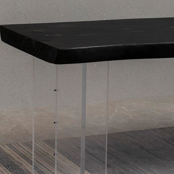 Modern Black in Solid Wood Counter Table Specialty Dining Table for Kitchen Clearhalo 'Dining Tables & Seating' 'Dining Tables' 'dining_table' 'furn' 'furn_dining_table' 'Furniture' 'Kitchen & Dining Furniture' 5256552