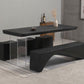 Modern Black in Solid Wood Counter Table Specialty Dining Table for Kitchen Clearhalo 'Dining Tables & Seating' 'Dining Tables' 'dining_table' 'furn' 'furn_dining_table' 'Furniture' 'Kitchen & Dining Furniture' 5256556
