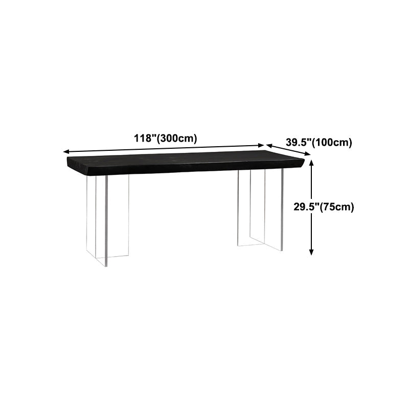 Modern Black in Solid Wood Counter Table Specialty Dining Table for Kitchen Clearhalo 'Dining Tables & Seating' 'Dining Tables' 'dining_table' 'furn' 'furn_dining_table' 'Furniture' 'Kitchen & Dining Furniture' 5256567