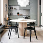 Table à manger ronde de style moderne Table à manger en bois massif pour la maison