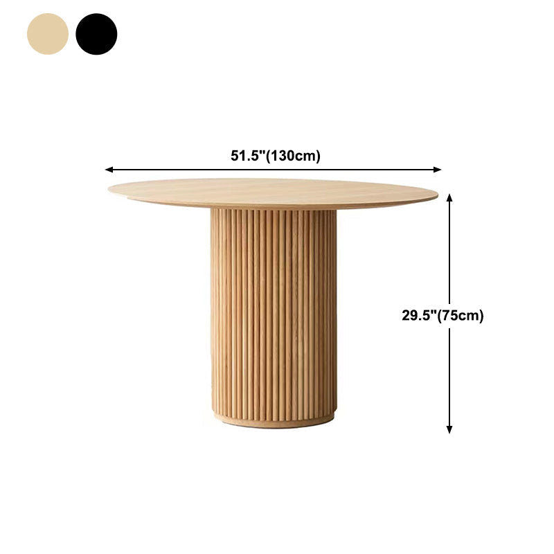 Table à manger ronde de style moderne Table à manger en bois massif pour la maison