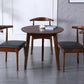 Round Dining Table Solid Wood Contemporary Style Dinner Table for Home Kitchen Brown 35.4"L x 35.4"W x 29.5"H Without Chairs Clearhalo 'Dining Tables & Seating' 'Dining Tables' 'dining_table' 'furn' 'furn_dining_table' 'Furniture' 'Kitchen & Dining Furniture' 5256630
