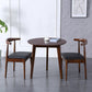 Round Dining Table Solid Wood Contemporary Style Dinner Table for Home Kitchen Brown 27.6"L x 27.6"W x 29.5"H Without Chairs Clearhalo 'Dining Tables & Seating' 'Dining Tables' 'dining_table' 'furn' 'furn_dining_table' 'Furniture' 'Kitchen & Dining Furniture' 5256634
