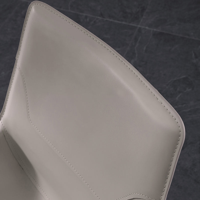 Stile designer Solido sedia da pranzo a casa sedia laterale in pelle finitura