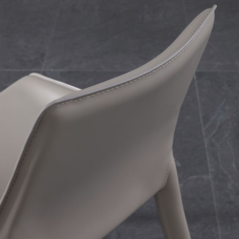Stile designer Solido sedia da pranzo a casa sedia laterale in pelle finitura