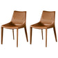 Stile designer Solido sedia da pranzo a casa sedia laterale in pelle finitura