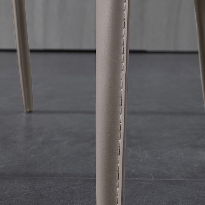 Stile designer Solido sedia da pranzo a casa sedia laterale in pelle finitura