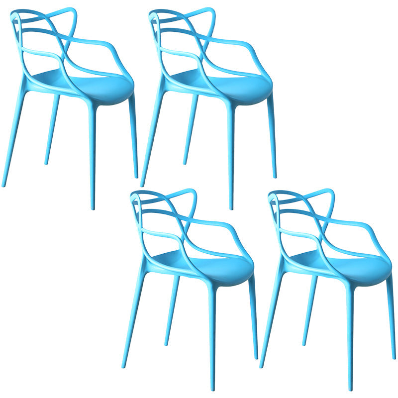 Eigentijdse stoelen stoelen armstoel voor keuken met plastic poten