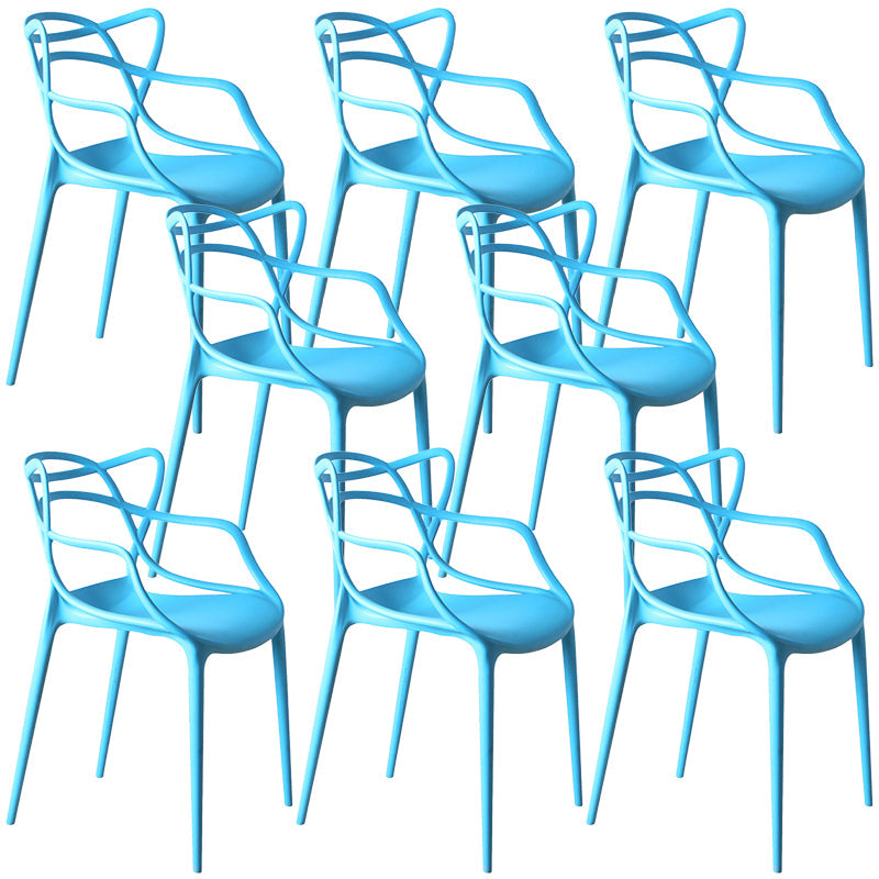 Eigentijdse stoelen stoelen armstoel voor keuken met plastic poten