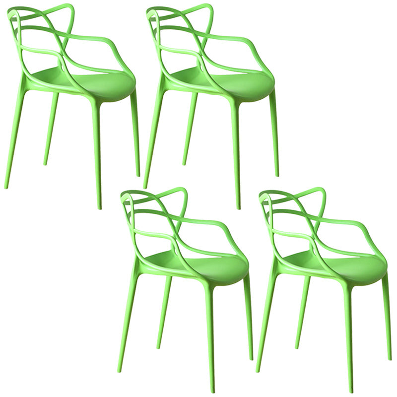 Eigentijdse stoelen stoelen armstoel voor keuken met plastic poten