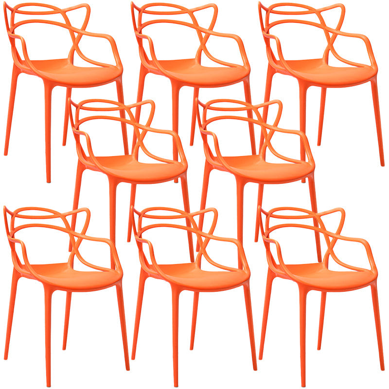 Eigentijdse stoelen stoelen armstoel voor keuken met plastic poten