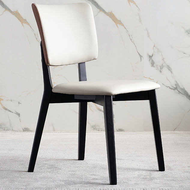 Sillas de estilo contemporáneo silla sin brazo para cocina con patas de madera