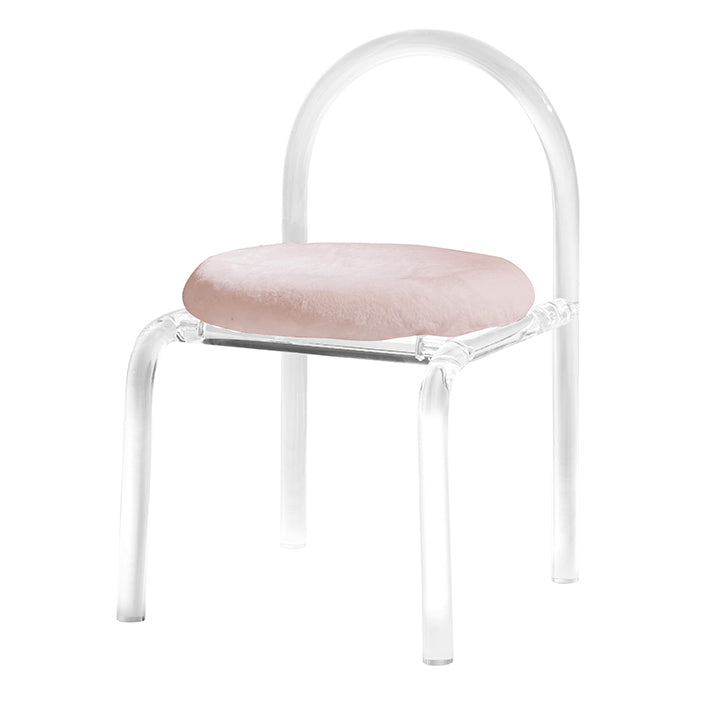 Designer -Stil mattes Finish gepolsterte Seitenstuhl Schlafzimmer offener Essstuhl offen