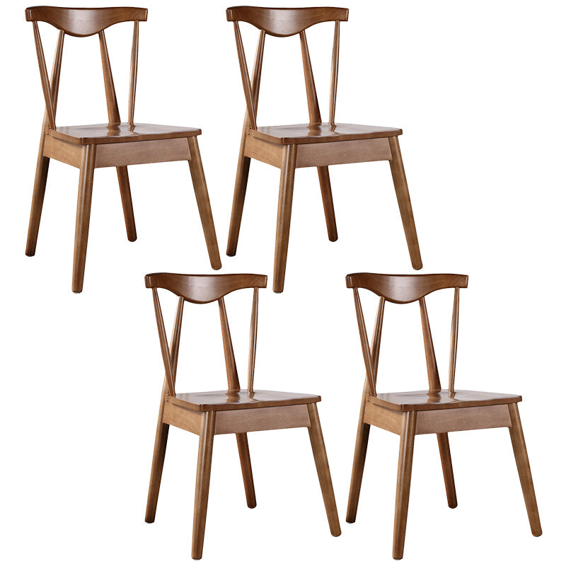 Sillas de estilo contemporáneas sillas sin brazos para cocina con patas de madera