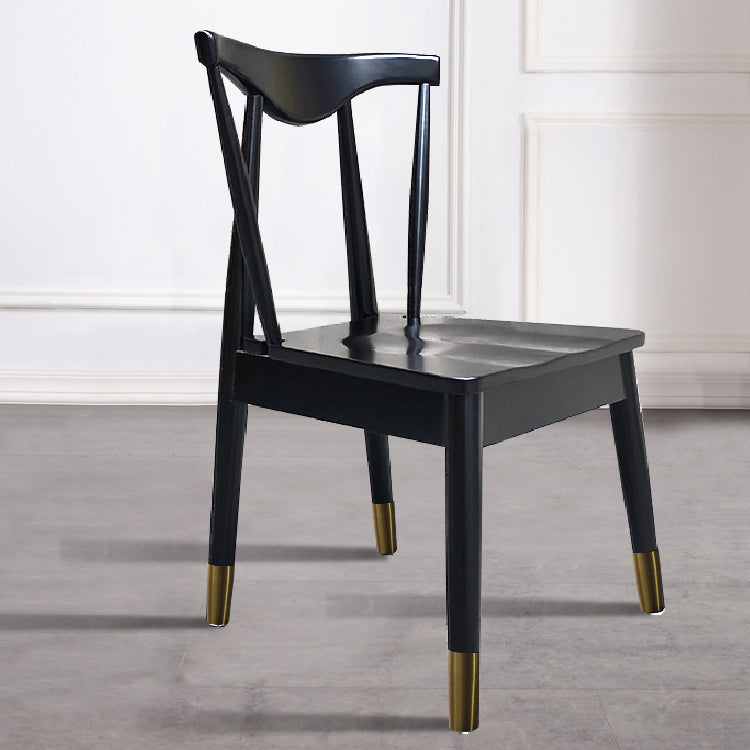 Sillas de estilo contemporáneas sillas sin brazos para cocina con patas de madera