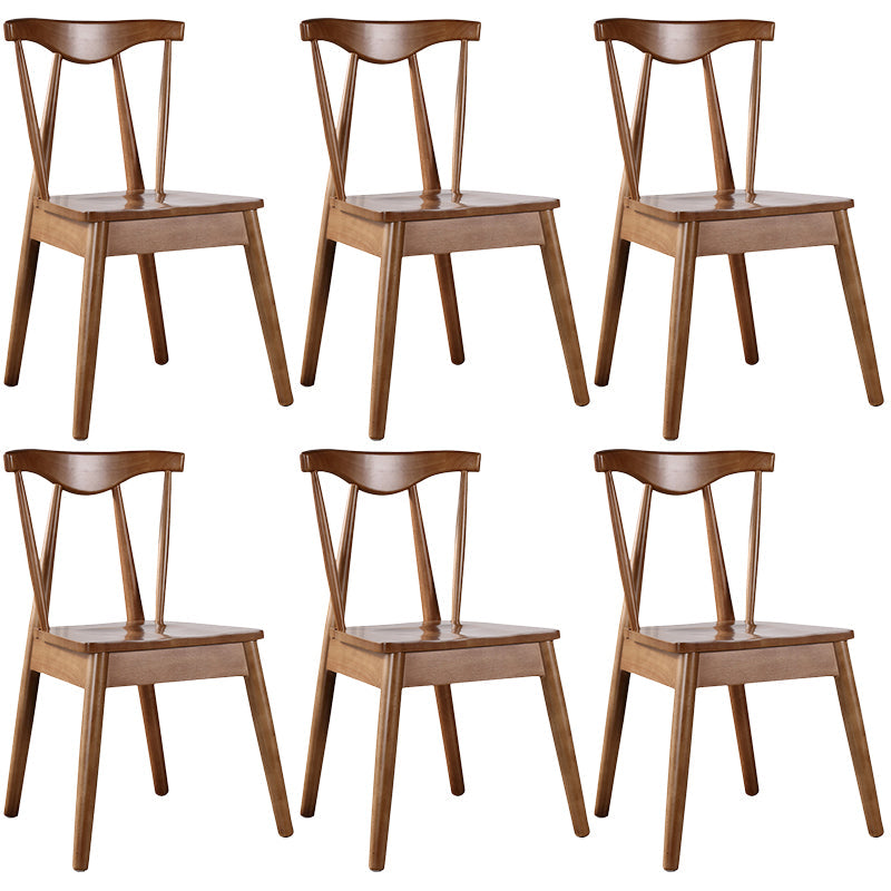 Sillas de estilo contemporáneas sillas sin brazos para cocina con patas de madera