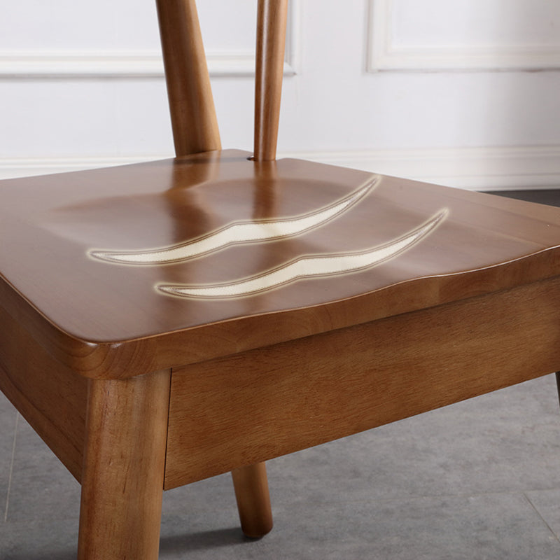 Sillas de estilo contemporáneas sillas sin brazos para cocina con patas de madera