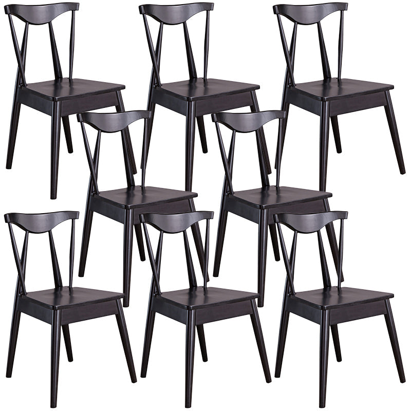 Sillas de estilo contemporáneas sillas sin brazos para cocina con patas de madera