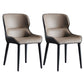 Inicio Silla lateral moderna del ala de la ala Matte Sillas de comedor de cuero falso