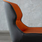 Inicio Silla lateral moderna del ala de la ala Matte Sillas de comedor de cuero falso