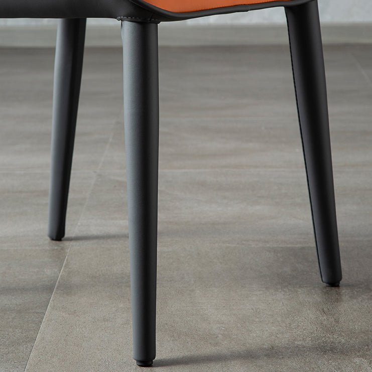 Inicio Silla lateral moderna del ala de la ala Matte Sillas de comedor de cuero falso