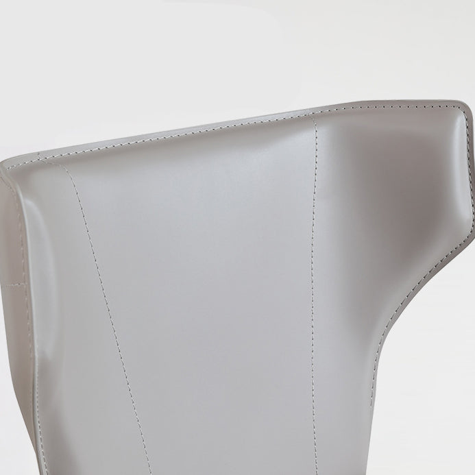 Contemporary Leather Dining Room Chair Wingback Side Armless Chair for Home Use Clearhalo 'Dining Chairs' 'Dining Tables & Seating' 'dining_chair' 'furn' 'furn_dining_chair' 'Furniture' 'Kitchen & Dining Furniture' 5257102