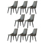 Contemporary Wood Dining Room Chairs PU Leather Dining Chairs for Home Use Grey 8 Piece Set Clearhalo 'Dining Chairs' 'Dining Tables & Seating' 'dining_chair' 'furn' 'furn_dining_chair' 'Furniture' 'Kitchen & Dining Furniture' 5257115