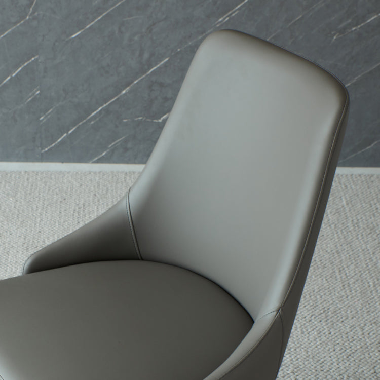 Contemporary Wood Dining Room Chairs PU Leather Dining Chairs for Home Use Clearhalo 'Dining Chairs' 'Dining Tables & Seating' 'dining_chair' 'furn' 'furn_dining_chair' 'Furniture' 'Kitchen & Dining Furniture' 5257116