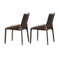 Contemporary Metal Dining Room Chair PU Leather Dining Chair for Home Use