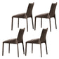 Contemporary Metal Dining Room Chair PU Leather Dining Chair for Home Use