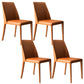 Sillas de comedor de cuero modernas de cuero sintética para uso en el hogar