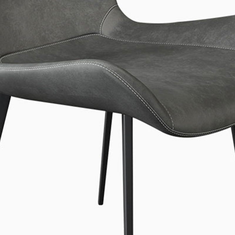 Sillas de comedor de cuero modernas de cuero sintética para uso en el hogar