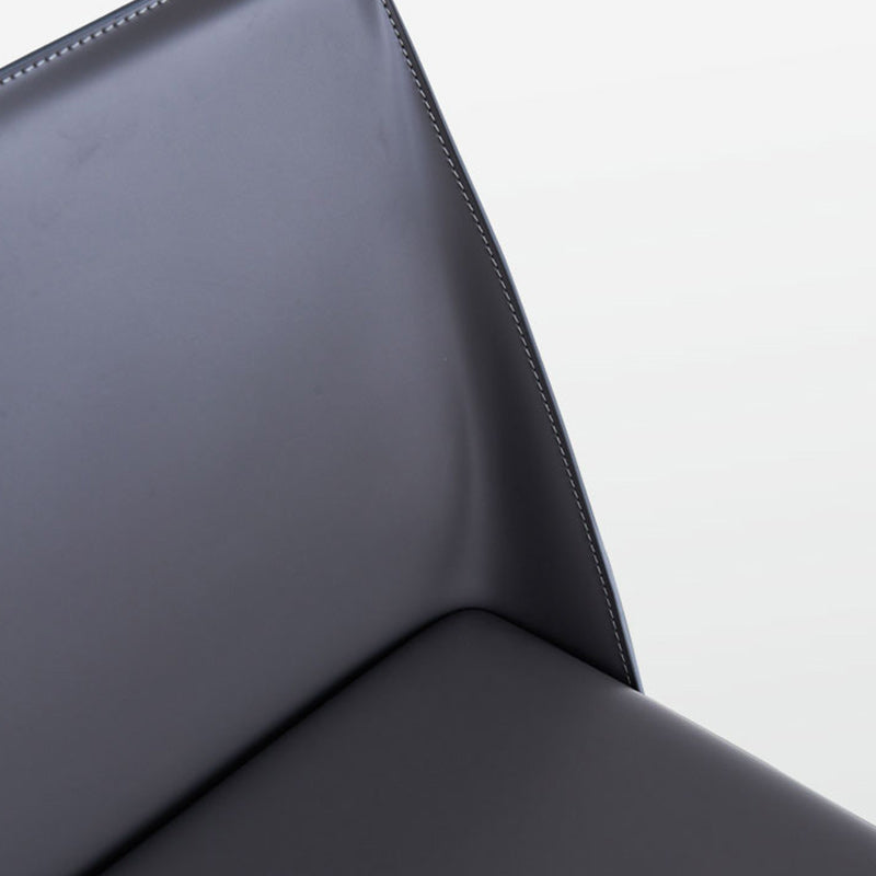 Modern Leather Dining Chairs Metal Armless Dining Chair for Home Use Clearhalo 'Dining Chairs' 'Dining Tables & Seating' 'dining_chair' 'furn' 'furn_dining_chair' 'Furniture' 'Kitchen & Dining Furniture' 5257197