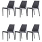 Modern Leather Dining Chairs Metal Armless Dining Chair for Home Use Dark Gray 6 Piece Set Clearhalo 'Dining Chairs' 'Dining Tables & Seating' 'dining_chair' 'furn' 'furn_dining_chair' 'Furniture' 'Kitchen & Dining Furniture' 5257198