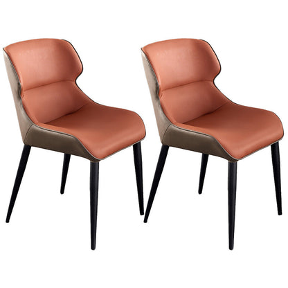 Chaises de salle à manger en faux cuir moderne