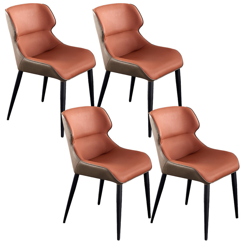 Chaises de salle à manger en faux cuir moderne