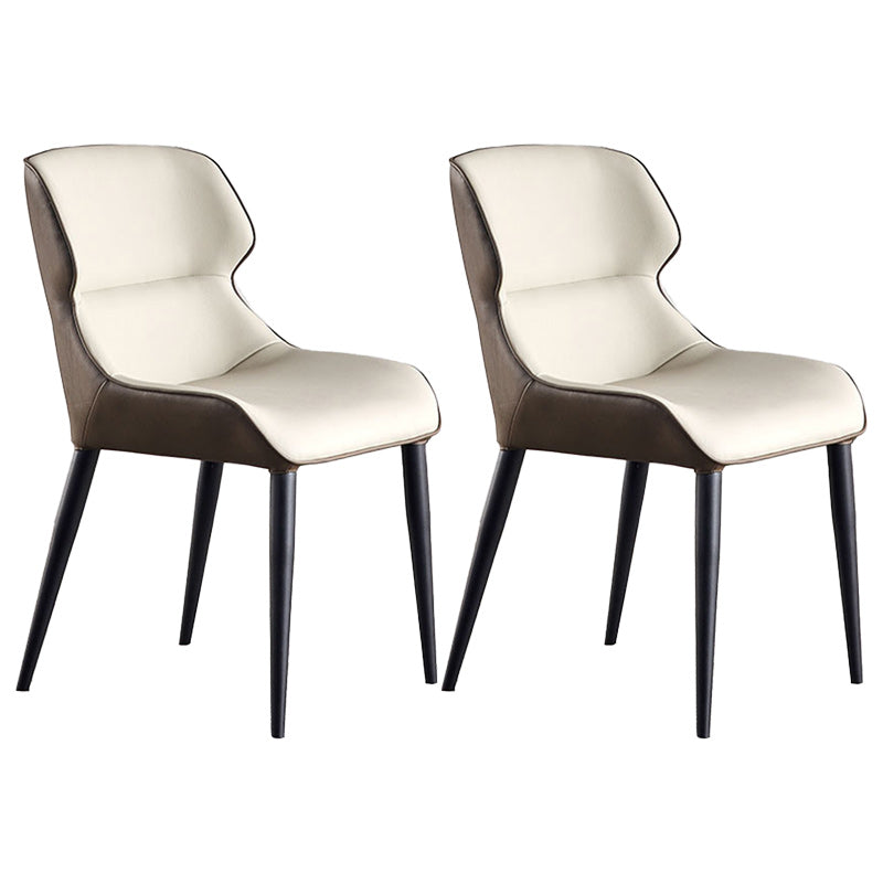 Chaises de salle à manger en faux cuir moderne
