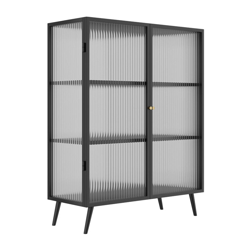 13.78"W Sideboard Contemporary Style Dining Server for Kitchen and Living Room Black Clearhalo 'buffet_sideboard' 'Buffets & Sideboards' 'furn' 'furn_buffet_sideboard' 'Furniture' 'Kitchen & Dining Furniture' 5258205