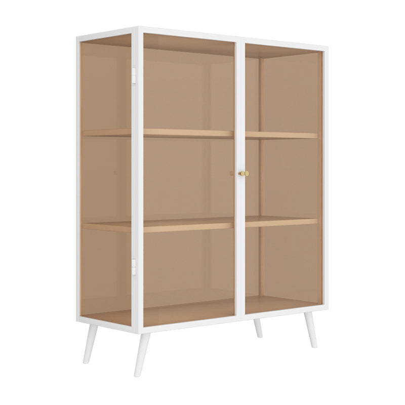 13.78"W Sideboard Contemporary Style Dining Server for Kitchen and Living Room White-Brown Clearhalo 'buffet_sideboard' 'Buffets & Sideboards' 'furn' 'furn_buffet_sideboard' 'Furniture' 'Kitchen & Dining Furniture' 5258212