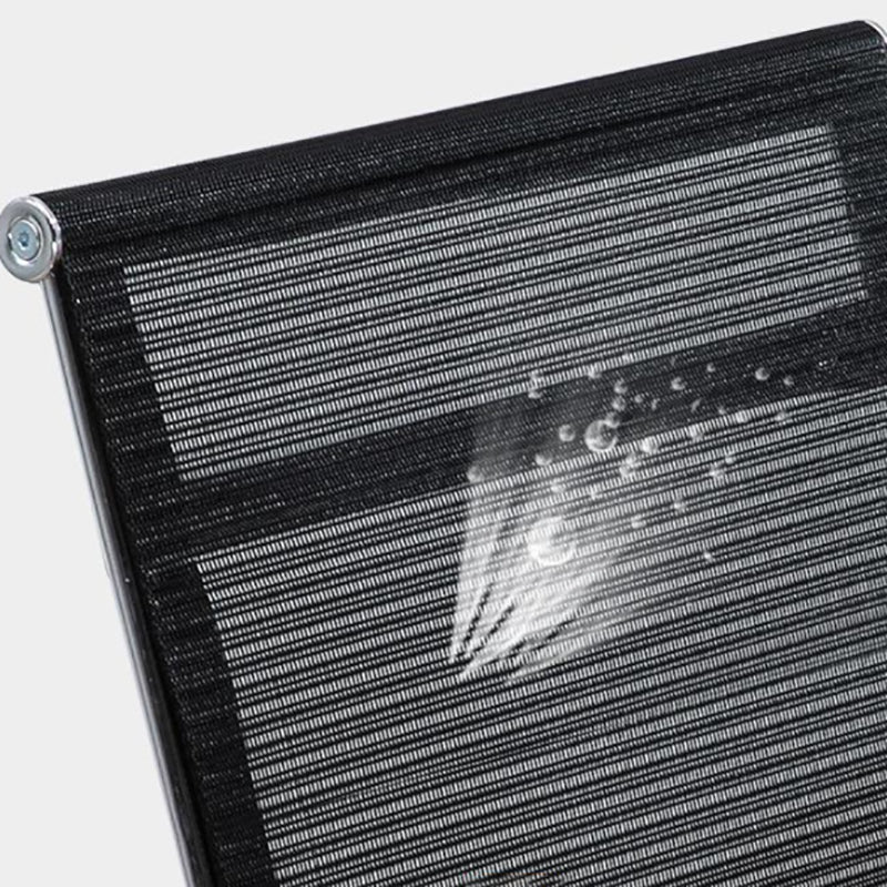 Chaise de chaise de dos du milieu du bureau à hauteur de chaise à bras fixe réglable avec roues