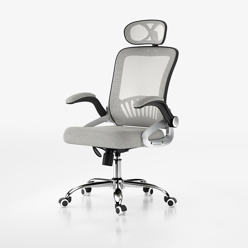 Silla de oficina giratoria de brazo ajustable silla ejecutiva moderna