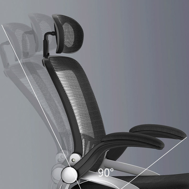 Silla de oficina giratoria de brazo ajustable silla ejecutiva moderna