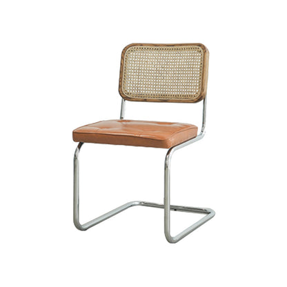 Sedia conferenze contemporanea di metallo base sedia da ufficio senza braccioli