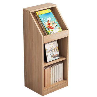 Closed Back Shelf Bookcase Scandinavian Bookshelf for Office