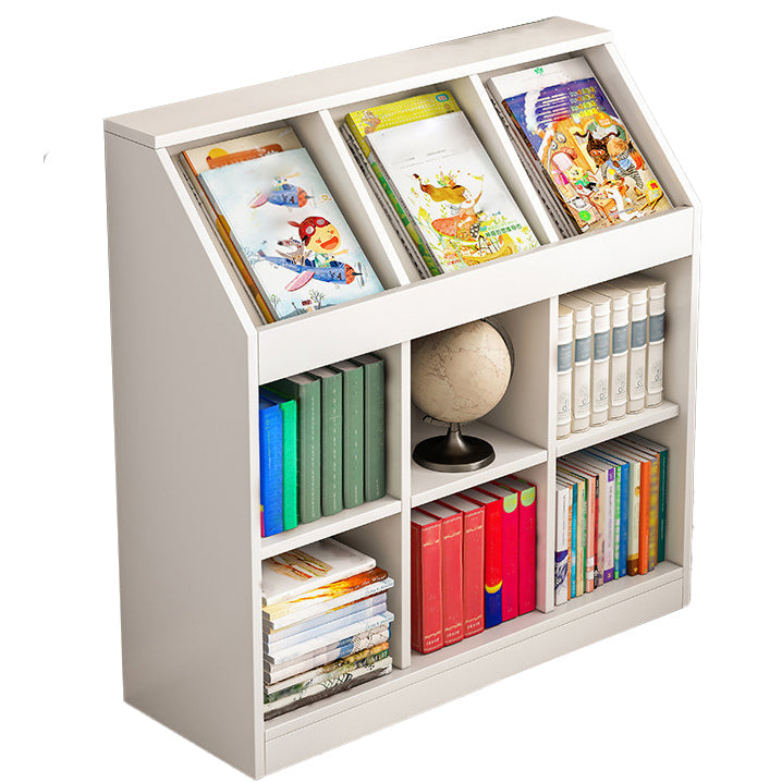 Closed Back Shelf Bookcase Scandinavian Bookshelf for Office