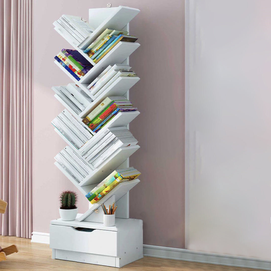 7.87"W Bookshelf Closed Back Contemporary Style Bookcase for Office Home Clearhalo 'Bookcases' 'furn' 'furn_bookcases' 'Furniture' 'Office Furniture' 5258885